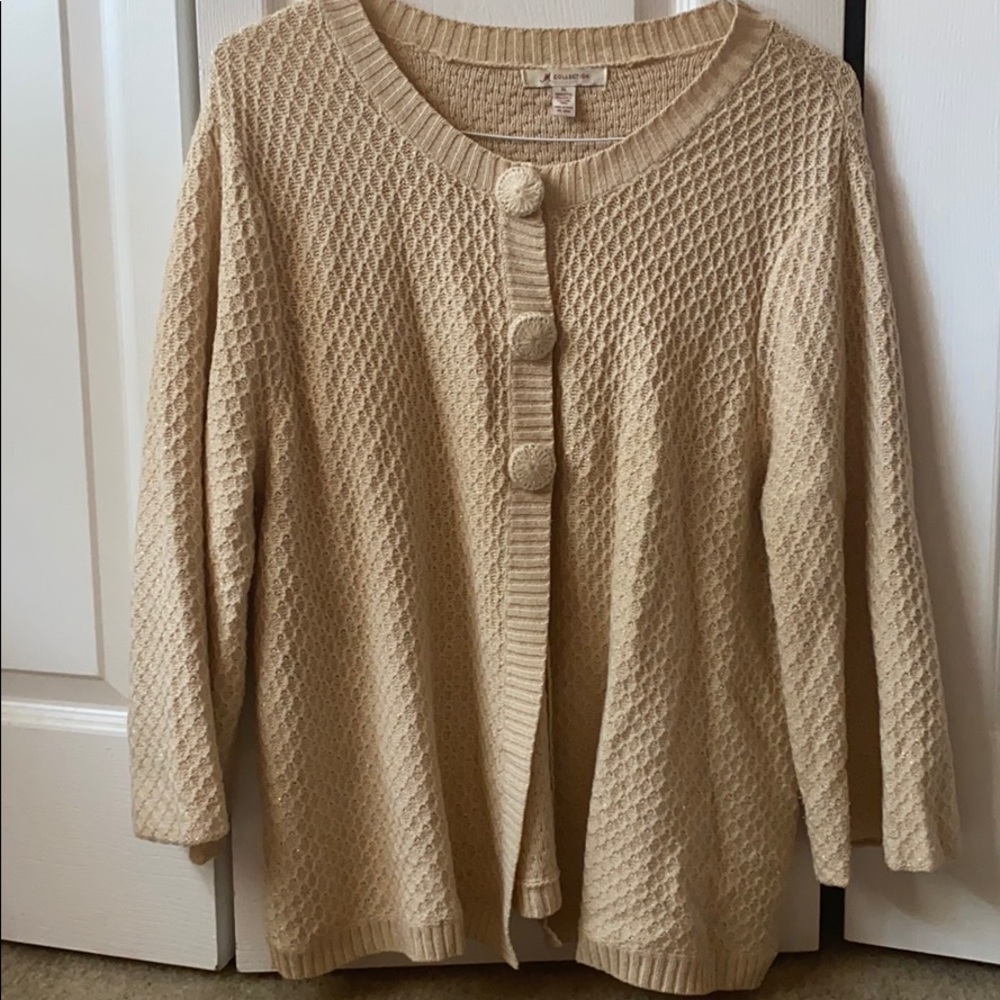 Cream & Gold Sweater